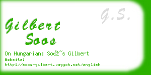 gilbert soos business card